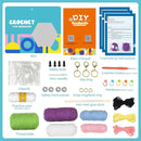 RoseFlower Crochet Kit for Beginners, Easy Crochets Starter Kits with Step-by-Step Video Tutorials, DIY Craft Knitting Crochet Animals Set for Kids Adult - 3 Pack Frog Owl Rabbit by TinyTreasures Baby Boutique