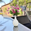 Artificial Silk Flowers Ranunculus Flower for Wedding Home Decoration 5 PCS Purple by CozyNest Decor