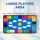 Genki - Classroom Rug for Kids - Education Classroom Carpet for Children - Colorful Seating Area - Large Elementary Classroom Rugs - Kids Seating for School Playroom | 6'6"x12' by TinyTreasures Baby Boutique