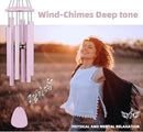 Wind-Chimes-Outdoor-Deep-Tone, Large Soothing Melodic Tones Windchimes, Wind Chimes for Outside, Memorial Wind Chime Best Gift for Mom Women Grandma Neighbors(32" Pink Coated Aluminum) by CozyNest Decor