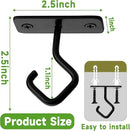 Ceiling Hooks for Hanging Plants: Iron Plant Bracket for Wall Mount - Metal Plant Hanger Indoor Hooks - 4 Pack by GreenHaven Gardens