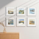 Vittanly 12x12 Picture Frames Set of 9, Shatter Resistant Plexiglass, Display 8x8 Pictures with Mat or 12x12 without Mat, Photo Frames for Wall Mount, Engineered Wood, White by CozyNest Decor