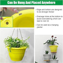 10" Planter Pot for Indoor Plants 5 Pack Plant Pots with Drainage Hole and Rubber Plug, Durable Lightweight Flower Pots Perfect for Home Decor, Yellow by GreenHaven Gardens