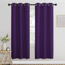 NICETOWN Room Darkening Curtains for Nursery, Grommet Thermal Insulated Light Blocking Window Treatments Sound Reducing for Bedroom, W37 x L72, 2 Panels, Royal Purple by TinyTreasures Baby Boutique