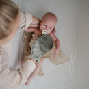 mushie Baby Bath Mitt | Organic Cotton | Pack of 2 (Blush) by TinyTreasures Baby Boutique