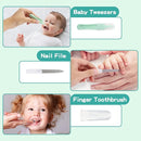 Baby Healthcare and Grooming Kit with Nail Clippers, Scissors, Infant Grooming Kit for Newborns (18 in 1, Green) by TinyTreasures Baby Boutique