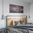Conipit Chicago Wall Art Chicago Skyline Artwork City Night Downtown Picture Cityscape Painting Framed for Bedroom Home Office Decor 24"x48" by CozyNest Decor