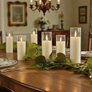 Homemory Ivory Acrylic Flameless LED Candles, Battery Operated with Remote Control and Timer, Electric Fake Candles for Wedding, Home Decor, Set of 9 by CozyNest Decor