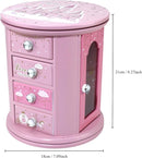 Pink Princess Castle Jewelry Box for Girls & Kids - Organizer Gift by TinyTreasures Baby Boutique