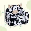ALIMORDEN Animal Series Kid's Chair, Ultra-Soft Comfy Foam Filled Toddler Sofa Chair, Cute Animal-Shaped Design Toddler Couch, Lightweight Birthday for Baby Boys & Girls (Cow) by CozyNest Decor