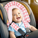 Baby Car Seat Head Support for Newborn, GFU 2 in 1 Infant Car Seat Head Body Support with Strap Pads, Soft Stroller Cushion Pillow Insert for Girls, Fits for Stroller, Swing, Pink by TinyTreasures Baby Boutique