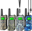 Walkie Talkies for Kids Rechargeable,Toys for Boys and Girls Ages 3-12, 4 Pack Long Range 2-Way Radios, Birthday Gifts,Christmas Stockings, Outdoor Play, Family Games, Hiking Camping Gear by TinyTreasures Baby Boutique