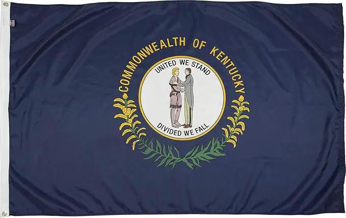 FlagSource Kentucky Nylon State Flag, Made in USA, 4x6'