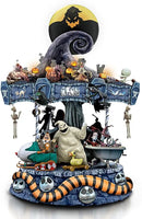 Tim Burton's The Nightmare Before Christmas Rotating Musical Carousel Sculpture: Lights Up by CozyNest Decor