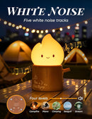 Torch Night Light with Sound Machine for Baby, 2 Modes Candlelight & Night Lamp, Sleep Aid White Noise Soother, Dimmable Warm Night Light for Baby Nursery, Toddler Kids Bedroom by TinyTreasures Baby Boutique