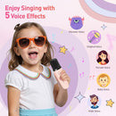 Karaoke Machine for Kids Adults, Mini Portable Bluetooth Karaoke Speaker with 2 Wireless Microphone and Lights, Christmas Birthday Gifts for Girls Ages 4, 5, 6, 7, 8, 9, 10, 12+ Family Home Party by TinyTreasures Baby Boutique
