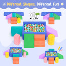 Lischwert Foam Climbing Blocks for Toddlers, Soft Play Ball Pit, Baby Climbing Blocks Soft Play Climbing for Toddlers with Foldable Block and Tunnel Indoor Climbing Toys for Toddler 1-3 by TinyTreasures Baby Boutique