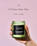 M&SENSE Magnolia Jasmine Scented Candle, 7.05oz 50 Hours Long Lasting Clean Non Toxic All Natural Soy Wax Candle for Relaxing & Stress Relief, 2 Wick Spring Fragrance Gifts for Home Decor by CozyNest Decor