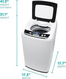 BLACK+DECKER 0.9 Cu. Ft. Portable Washer, 6.6 lb. Capacity Washing Machine for Homes & Apartments, 5 Wash Cycles, Quick Connect Sink Adapter and Drain Hose Included, Transparent Lid, BPWM09W, White by CozyNest Decor