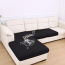 hyha Waterproof Couch Cushion Covers for Pets, Non Slip Sofa Seat Cover for Dogs Washable, Soft Thick Stretch Jacquard Fabric, Sofa Slipcovers with Elastic Bottom (1 Chaise+2 Seater, Black) by CozyNest Decor