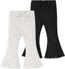 Neutocd Baby Girl Flare Pants Toddler Bell Bottoms Leggings Infant Stretchy Soft Trousers Solid Elastic Waist Pants by TinyTreasures Baby Boutique