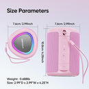 Portable Bluetooth Speaker with Lights, Stocking Stuffers, Powerful Crystal Clear Sound, IPX5 Waterproof, All Day Playtime, BT 5.3, TWS Paring, Small Wireless Speaker for Outdoor, White Elephant Gifts by TinyTreasures Baby Boutique