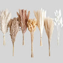 125 PCS Dried Pampas Grass Bouquet, Boho Table Decor, Bunny Tails Dried Flowers, Brown Pampas, White Pampas Grass for Weddings, Home Decor, Rustic Parties, and Baby Shower Decorations by CozyNest Decor