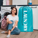 Sylfairy Laundry bags, 2 Pack Travel Laundry Bag for Dirty Clothes with Drawstring, Heavy Duty Laundry Bag for Traveling Camping, Easy Fit a Laundry Hamper or Basket Travel Essentials by TinyTreasures Baby Boutique