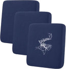 hyha Waterproof Couch Cushion Covers for Pets, Non Slip Sofa Seat Cover for Dogs Washable, Soft Thick Stretch Jacquard Fabric, Sofa Slipcovers with Elastic Bottom (3 Pieces, Navy) by CozyNest Decor