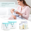 Termichy Baby Formula Dispenser, Portable Milk Powder Dispenser Container with Carry Handle and Scoop for Travel Outdoor Activities with Baby Infant, 8.8OZ, 0.55LB, 250g, 500ml (Baby Blue) by TinyTreasures Baby Boutique