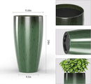 QCQHDU 24 inch Tall Planter for Indoor & Outdoor Plants, 2 Pack Sturdy Plant Flower Pots Modern Decor for Front Porch Patio Deck Living Room by GreenHaven Gardens