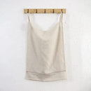 Linen Hanging Laundry Bag, 100% Linen Over The Door Laundry Hamper with Buttons and Zipper, Space Saving Door Hampers for Laundry Dirty Clothes Home Travel, Linen by CozyNest Decor