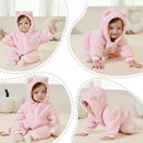 Newborn Baby Bear Outfit Suit Girls Boys Fleece Jumpsuit Romper Hooded Winter Snowsuit Clothes by TinyTreasures Baby Boutique