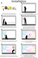 Rainbow Cloud Wallpaper for Kids Room Ceiling Sky Wall Mural for Girls Room Living Room Bedroom Dining Room Basement(Not Self-Adhesive) by TinyTreasures Baby Boutique