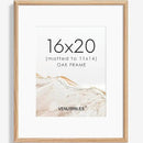 16x20 Picture Frame Natural Solid Oak Photo Frames with 11x14 Removable Mat Wall Hanging Large Handcrafted Frame with HD Plexiglass Wall and Tabletop Display Large Poster Frame by CozyNest Decor