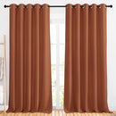 NICETOWN Burnt Orange Curtains 102 inch Length, Grommet Blackout Room Darkening Blackout Window Treatments Sound Reducing for Bedroom/Kids Room, W66 x L102 by TinyTreasures Baby Boutique