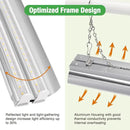 Soligt 2 ft Grow Light for Seed Starting with Stand, Double Tube Warm White Full Spectrum Seedling Grow Light for Indoor Plants, 80 LED Chips, Height Adjustable by GreenHaven Gardens