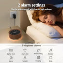 White Noise Sound Machine Alarm Clock 7 Color Night Light Sound Machine for Adult/Baby 20 Soothing Sound 31 Level Volume 6 Level Screen Brightness 5 Timer Set Memory Function Touch Control Wood Grain by CozyNest Decor