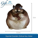 Stocky Squirrel Outdoor Hidden Key Hider and Decorative Patio, Lawn and Garden Statue by GreenHaven Gardens