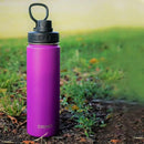 DRINCO Stainless Steel Water Bottle Spout Lid Vacuum Insulated Double Wall Water Bottle Wide Mouth (40oz 32oz 22oz 18oz 14oz) Leak Proof Keep Cold Sport Camping Hiking (22 oz, 22oz Purple) by CozyNest Decor