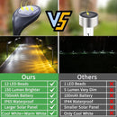 JSOT Solar Pathway Lights- 4 Pack Solar Outdoor Lights Waterproof Landscape Lighting Outdoor for Outside Garden Yard Backyard Driveway Walkway, Cool Light & Warm Light
