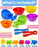 Counting Animals Montessori Toys for 3 4 5 Years Old Boys Girls, Preschool Learning Activities Kindergarten Educational Sensory Toys Gifts for Kids Toddlers by TinyTreasures Baby Boutique