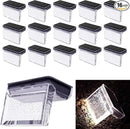 Solar Deck Lights Outdoor 16 Pack LED Step Fence Patio Wall Lights Garden Pathway Decoration Lighting, Accent Lighting (Warm White) by GreenHaven Gardens