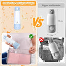 BEBOAN Portable Bottle Warmer for Travel On The Go, Portable Milk Warmer 5-Temp Setting with Lock 12oz Large Capacity, Cordless for Heating Breast Milk Charging with 55w Charger to Get Fast Charging by TinyTreasures Baby Boutique