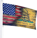 Us Flag Don‘t Tread On Me Flag 3x5 Feet Outdoor/Indoor Retirement Decoration Family America Flag Translucent Single Side Banner Sign by GreenHaven Gardens