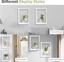 Picture Frame Plant Holder, Wall Mount Plants shelf Indoor Outdoor, Metal Hanging Planters Stand Decor, Window Planter Hanger Shelves, Modern Floating Ornament Rack Art for Home & Garden((White 2pc)) by GreenHaven Gardens