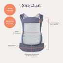 Beco Toddler Carrier - Breathable 3D Mesh Front-Carry & Backpack Style Carrier with Tall Supportive Back and Ergonomic Extra-Wide Seat for Children from 18months (20-60 lbs) - Navy by TinyTreasures Baby Boutique