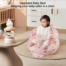 Pink Baby Inflatable Seat for 3-36 Months Girl, Built-in Air Pump, Bear Baby Support Seat Summer Toddler Chair for Sitting Up, Floor Seater by TinyTreasures Baby Boutique