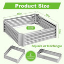 Raised Garden Bed Outdoor Aluminum Planter Box Kit for Vegetables Flower Herb, 2 Sets, 38x38x12 in by GreenHaven Gardens