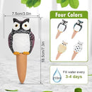 Self Watering Spikes, Self Watering Globes, Owl Shape Plant Watering Device, Terracotta Plant Watering Stakes, Automatic Watering Spikes for Indoor Outdoor Plants 4 Packs by GreenHaven Gardens